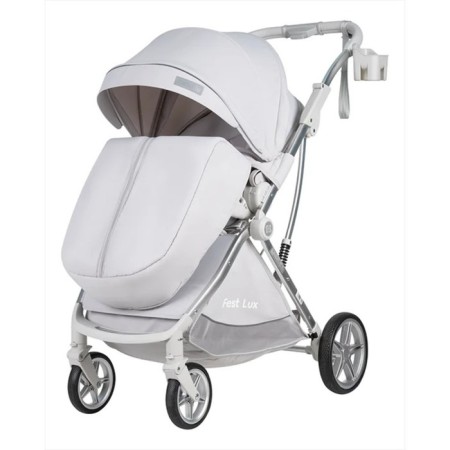 Walking stroller Farfello Fest Lux FL, Color Perfect White-1