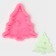 Mold "Christmas tree", silicone, 10 × 9.5 × 1 cm, pink color