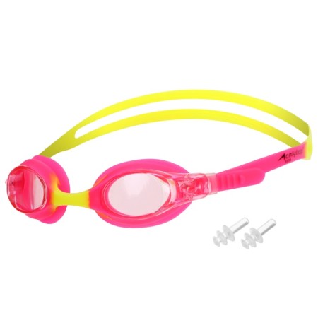 Glasses for swimming children's Onlytop, beryushi, yellow/pink color-3