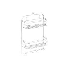 The shelf is rectangular