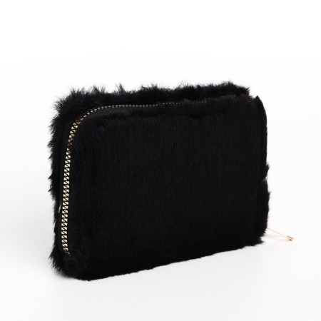 Children's wallet with lightning, black color-1
