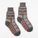 Women's Woolen socks "Ornament", color nut, size 23