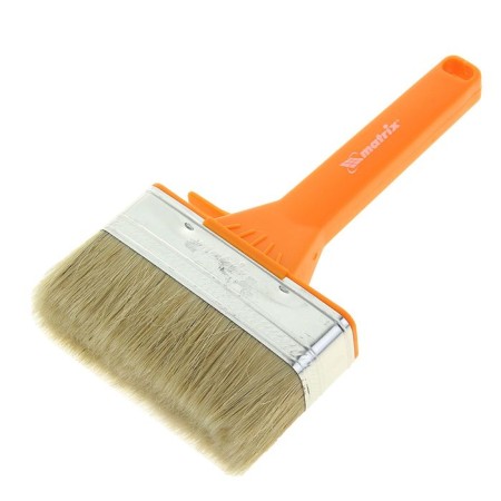 Brush flat mactrix facade, 120x35 mm, plastic handle, natural bristles