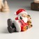 Suvenir Polystone "Santa Claus in Krasnoye with an assistant ileshka, rest" mix 8.2x4.3x5.5 cm