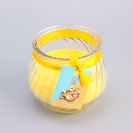 Aromatic “pot” candle 9x7.5cm, fruit-3