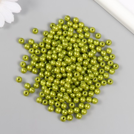 Set of beads "Pearls" D 6 mm, 250 g, olive
