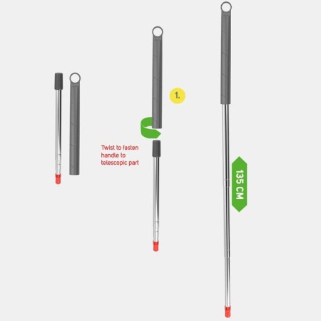 Telescopic mop handle 135 cm-2