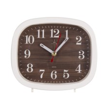 Clock - desktop an alarm clock, dial 10.5 x 8.5 cm, 12.5 x 10.5 cm, aa