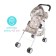 Summer stroller for dolls, metal frame