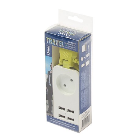 UNIEL extension cord, 1 outlet, 1.5 m, without salary, 4 usb (2.1 a)-3
