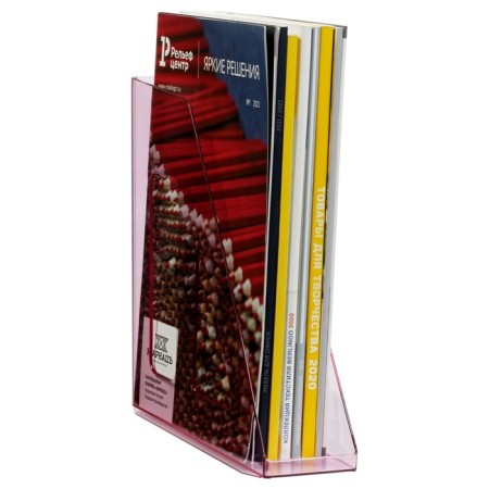 Paper tray Vertical Istanm Asset, tinted pink, width 70mm-4