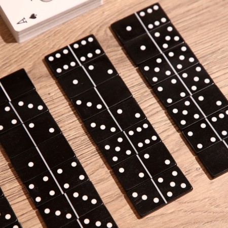Board game 3V1 (domino + cubes + cards) Polyrerin, MDF-4