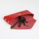 Pocket Key on the button, Textura, length 15 cm, ring, red color