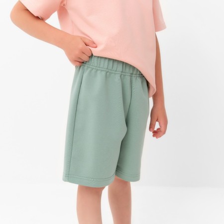 Kids (T -shirt, shorts) minku beige color/ olive, height 122 cm-4