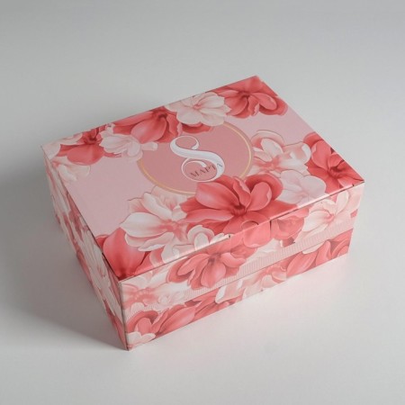 Box Gift team, packaging, “since March 8”, 30 x 23 x 12 cm