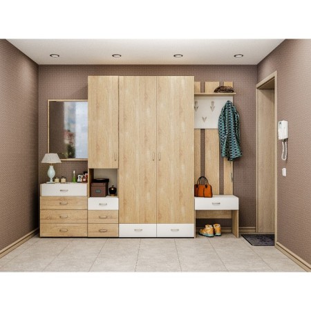 Linda Tumba, 600x436x550, Dub Sonoma/White-2