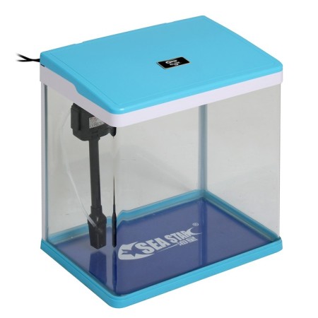 The Seastar HX-390F Aquarium includes: LED lamp 3 color, 7 modes, filter, 30 l, blue