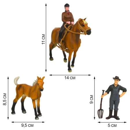 Набор фигурок «Мир лошадей», 19 предметов-3