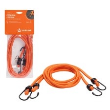 Elastic band, 100 cm, d8 mm, metal hooks, set 2 pcs