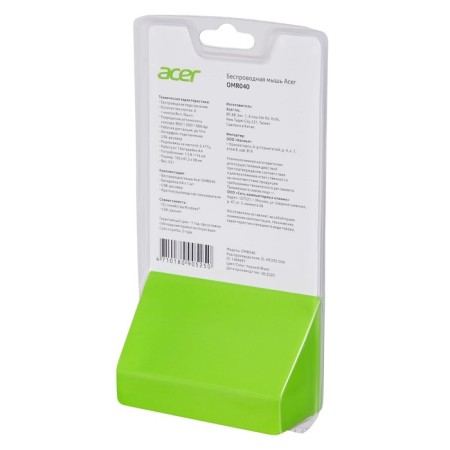 Acer OMR040 Black Optical Mouse (1600DPI) wireless USB (6but)-8
