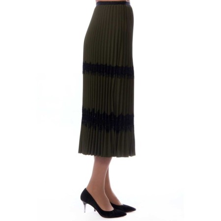 Female skirt, size 42, green color-5