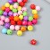 Beads for creativity plastic "Rombics with faces" Color set 25 g 1x1x1 cm