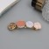 Halfish hair clip "Grosso" 1.7x7 cm, beige
