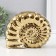 Souvenir ceramics "shell spiral" gold 20.5x6x16 cm