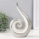Souvenir ceramics "curl" silver-white 22.5x14.5x6 cm