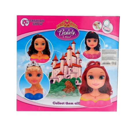 Doll-maneken for creating the hairstyles "Anna" with accessories-4