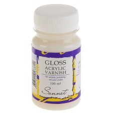 Acrylic glossy varnish, water -based 100 ml, 