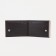 Building for bills with a metal holder, a department for cards, an outer pocket, brown color