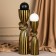 Click for one candle "Knot", a color of black and gold 29.5 x 7.5 x 7.5 cm