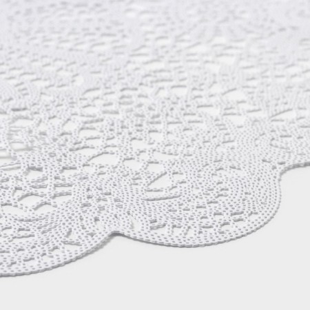 A set of lapeling lapels "Lydia", d = 38 cm, 4 pcs, white color-3