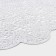 A set of lapeling lapels "Lydia", d = 38 cm, 4 pcs, white color