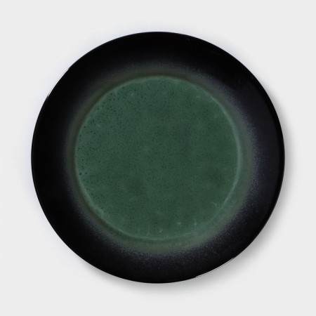 Porcelain plate Verde Notte, D = 25.5 cm
