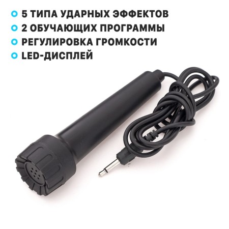 Synthesizer "Musician" with a microphone, 49 keys, works on a network and from batteries-3