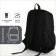 School backpack on a zipper, 4 pockets, black color