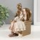 Polystone souvenir "Cozy evening with grandmother behind the book" 12.5x10.5x15.5 cm