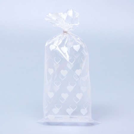 Package packing bopp, "heart" 15*30 cm set 50 pcs-2