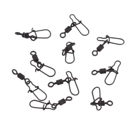 Twal with a fastener Namazu Pro Rolling Ribbed Swivel, Carbon, size 8. Test-17 kg-2