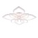 Ceiling lamp 169W, LED, 11,8x75.5 cm, white