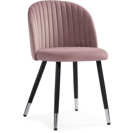 GABI Metal/velor, black/pink 50x53x79 cm chair