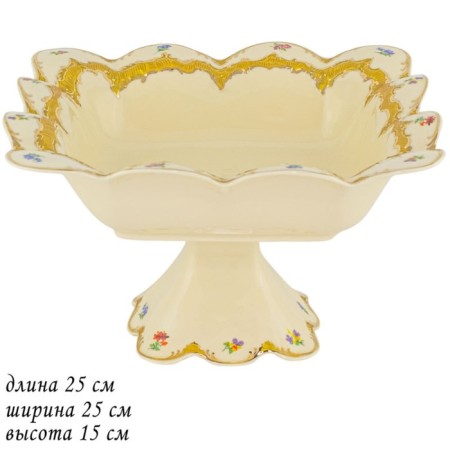 Lenardi fruit "Olivia", square, on the leg, size 25x25 cm