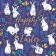 Set of napkins for setting the table "Easter rabbit in the grass", rectangular, size 32x46 cm, 4 pcs