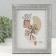 Photo frame plastic 15x20 cm "Krakelyur. Black on white" 18x23.8 cm