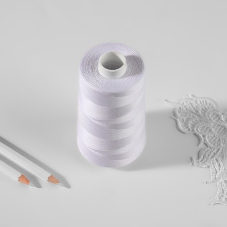 Threads 120, "Nevka", 5000 m, white color No. 001-2