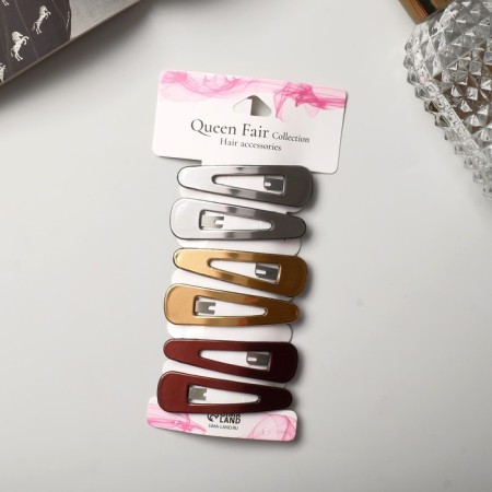 Invisibility for Herty hair (set 6 pcs) grace, 5.5 cm, mix-2