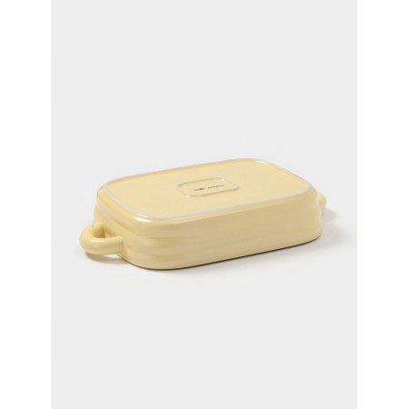 The baking form of the share "marshmallows", 32 × 19 × 6 cm, rectangular, ceramics, yellow-3