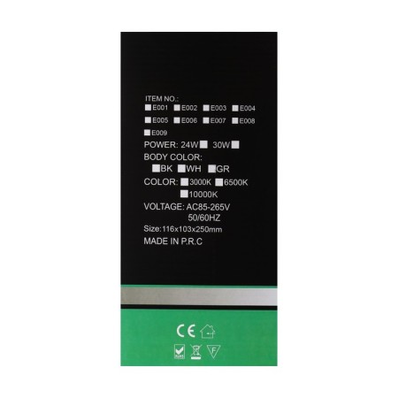 Facade lamp "Artcor", FSD-058, 24 W, 3000K, IP65, 220 V, plastic, black-10